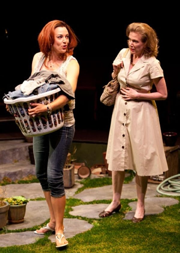 (from left) Dana Green as Tamsin and Henny Russell as Kathryn Photo
