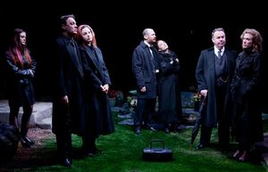 Rebecca Gold as Tily, Ray Chambers as Jack, Dana Green as Tamsin, David Bishins as Simeon, Nisi Sturgis as Monica, Colin McPhillamy as Colin and Henny Russell as Kathryn @ BroadwayWorld Rebecca Gold as Tily, Ray Chambers as Jack, Dana Green as Tamsin, David Bishins as Si Photo