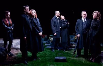 Rebecca Gold as Tily, Ray Chambers as Jack, Dana Green as Tamsin, David Bishins as Si Photo