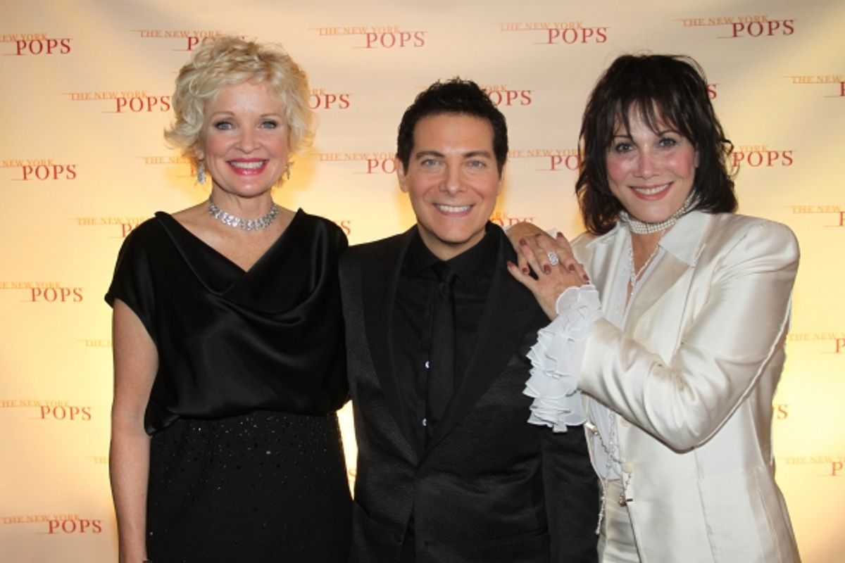 Christine Ebersole, Michael Feinstein and Michele Lee at 