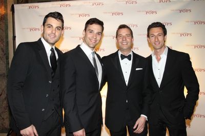 Zak Resnick, Ryan Silverman, Steven Reineke and Aaron Lazar Photo
