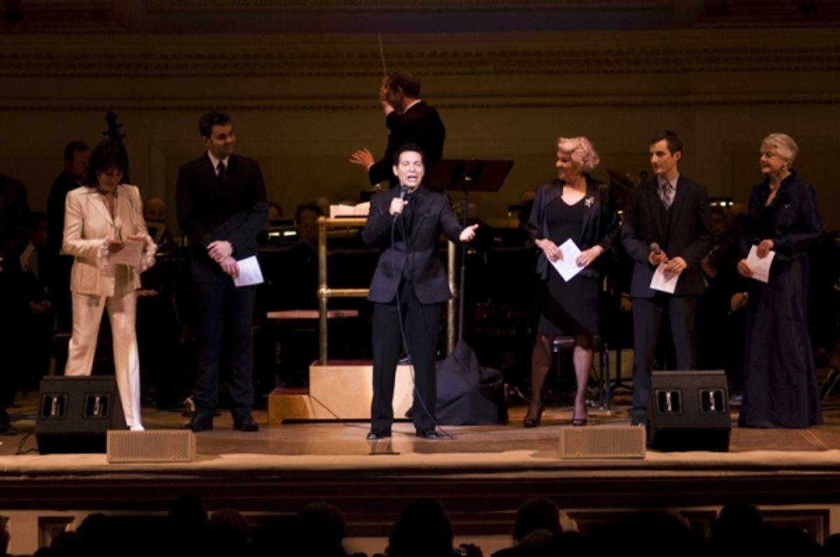 Michele Lee, Zak Resnick, Michael Feinstein, Tyne Daly, Matt Dengler & Angela Lansbury at 