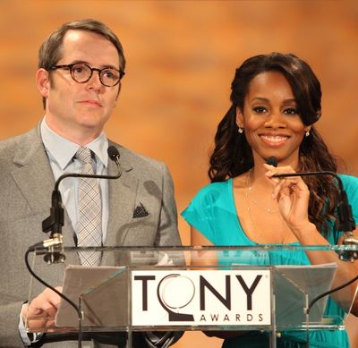 Matthew Broderick & Anika Noni Rose attending the 2011 Tony Award Nomination Announce Photo