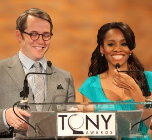 Matthew Broderick & Anika Noni Rose attending the 2011 Tony Award Nomination Announcements at Lincoln Center in New York City. @ BroadwayWorld Matthew Broderick & Anika Noni Rose attending the 2011 Tony Award Nomination Announce Photo