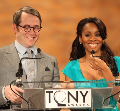 Matthew Broderick & Anika Noni Rose attending the 2011 Tony Award Nomination Announce Photo