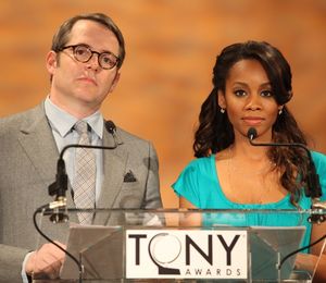 Matthew Broderick & Anika Noni Rose attending the 2011 Tony Award Nomination Announce Photo