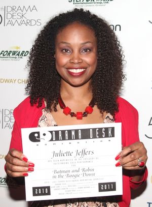 Juliette Jeffers attending the 56th Annual Drama Desk Award Nominees Reception at Bom Photo