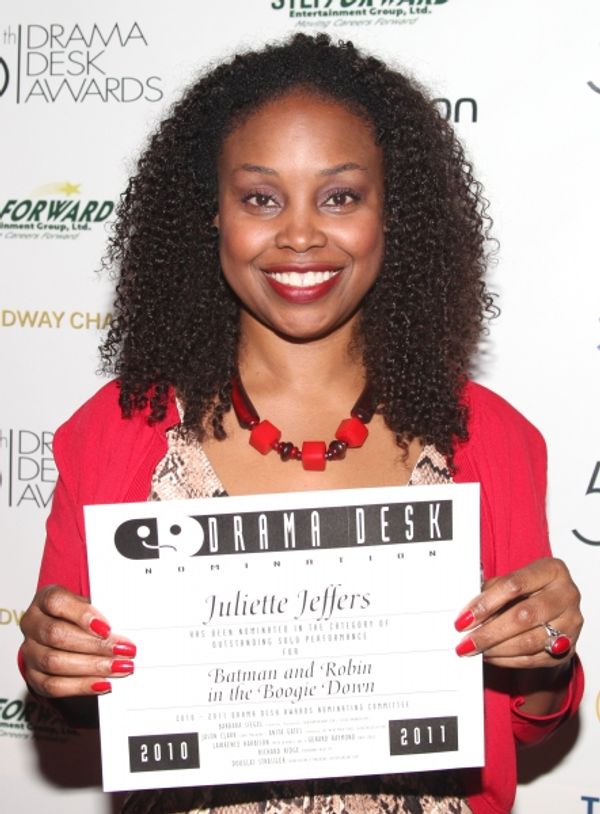 Juliette Jeffers attending the 56th Annual Drama Desk Award Nominees Reception at Bom Photo