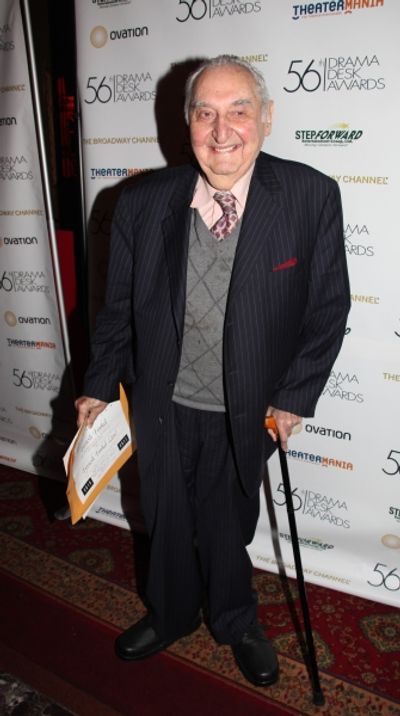 Fyvush Finkel attending the 56th Annual Drama Desk Award Nominees Reception at Bombay Photo