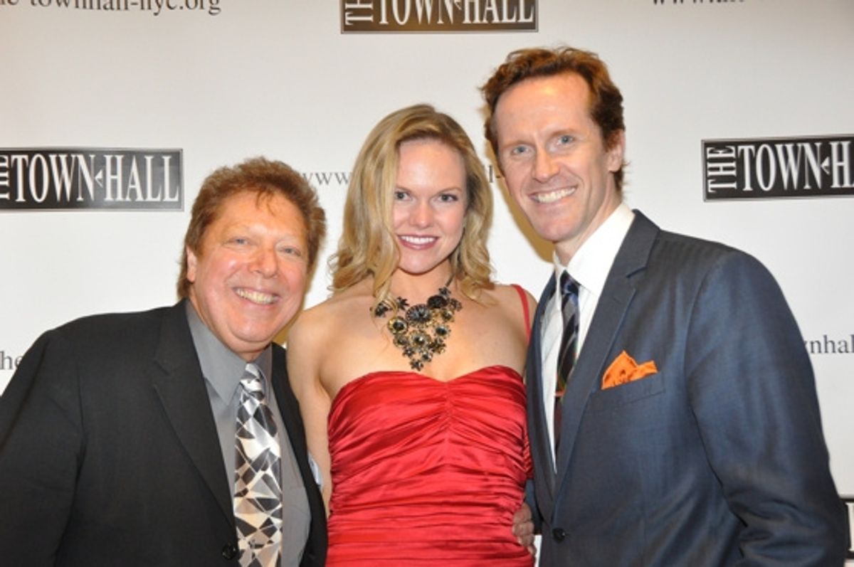 Robert R. Blume (Drama Desk Awards President), and Jeffry Denman at 