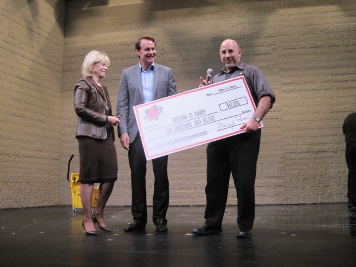 Daryl Roth, Paul Boskind, and Evan Wolfson at 