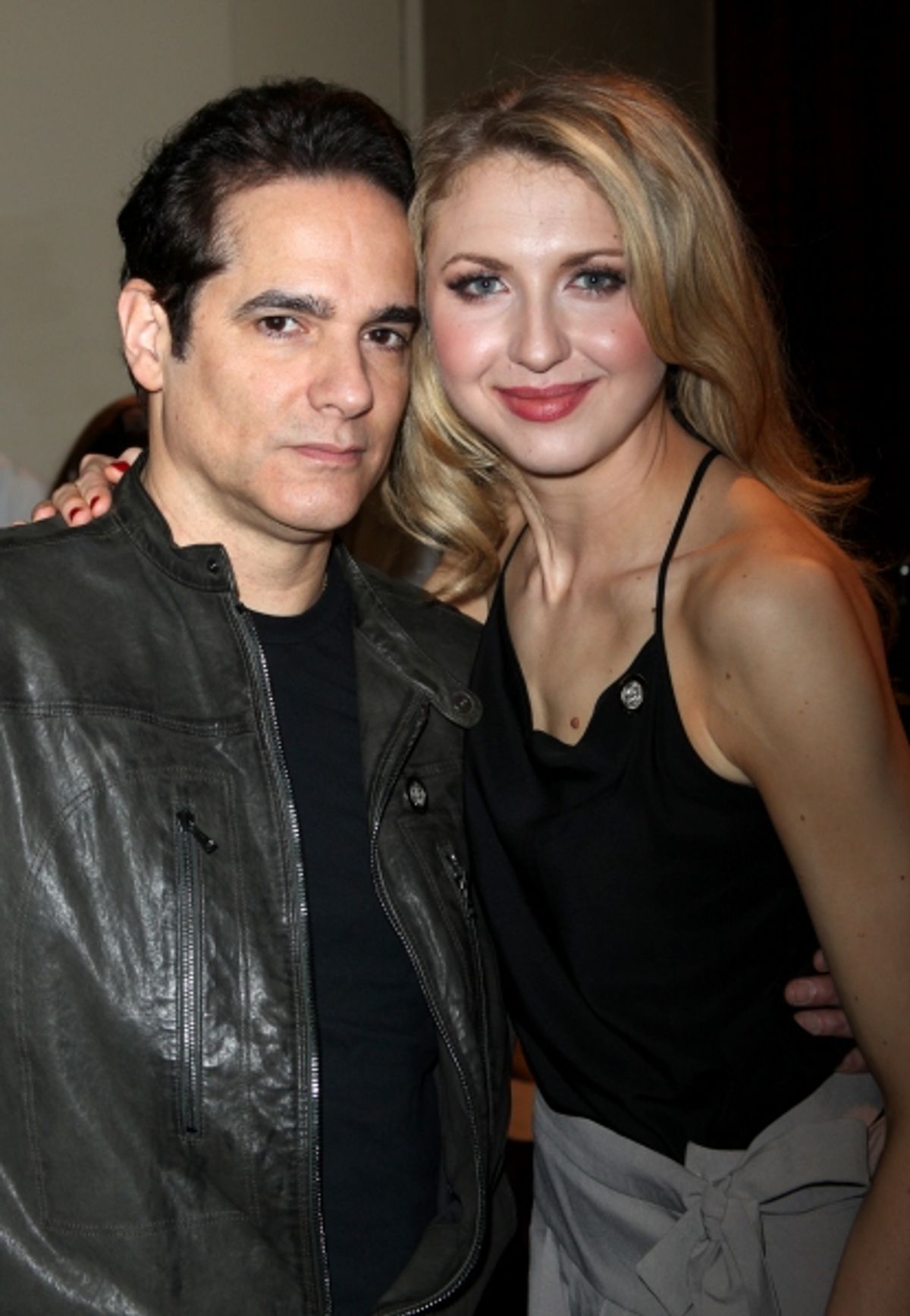 Yul Vazquez & Nina Arianda attending the 65th Annual Tony Awards Meet The Nominees Press Reception at the Millennium Hotel in New York City. at 