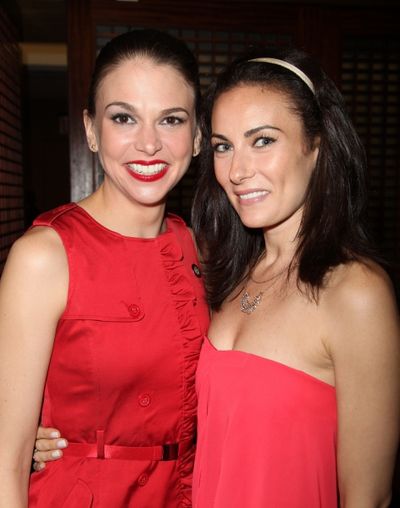 Sutton Foster & Laura Benanti attending the 65th Annual Tony Awards Meet The Nominees Photo