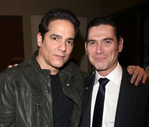 Yul Vazquez & Billy Crudup attending the 65th Annual Tony Awards Meet The Nominees Press Reception at the Millennium Hotel in New York City. @ BroadwayWorld Yul Vazquez & Billy Crudup attending the 65th Annual Tony Awards Meet The Nominees Pr Photo