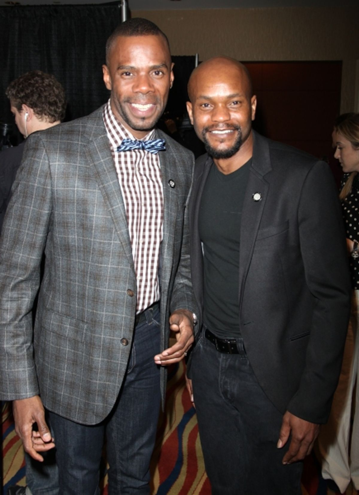 Coleman Domingo & Forrest McClendon attending the 65th Annual Tony Awards Meet The Nominees Press Reception at the Millennium Hotel in New York City. at 