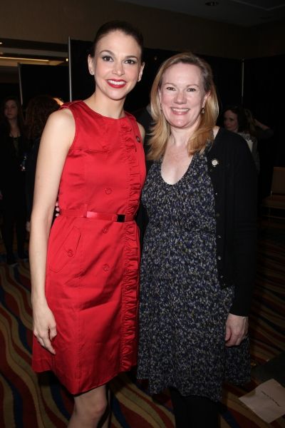 Sutton Foster & Kathleen Marshall attending the 65th Annual Tony Awards Meet The Nomi Photo