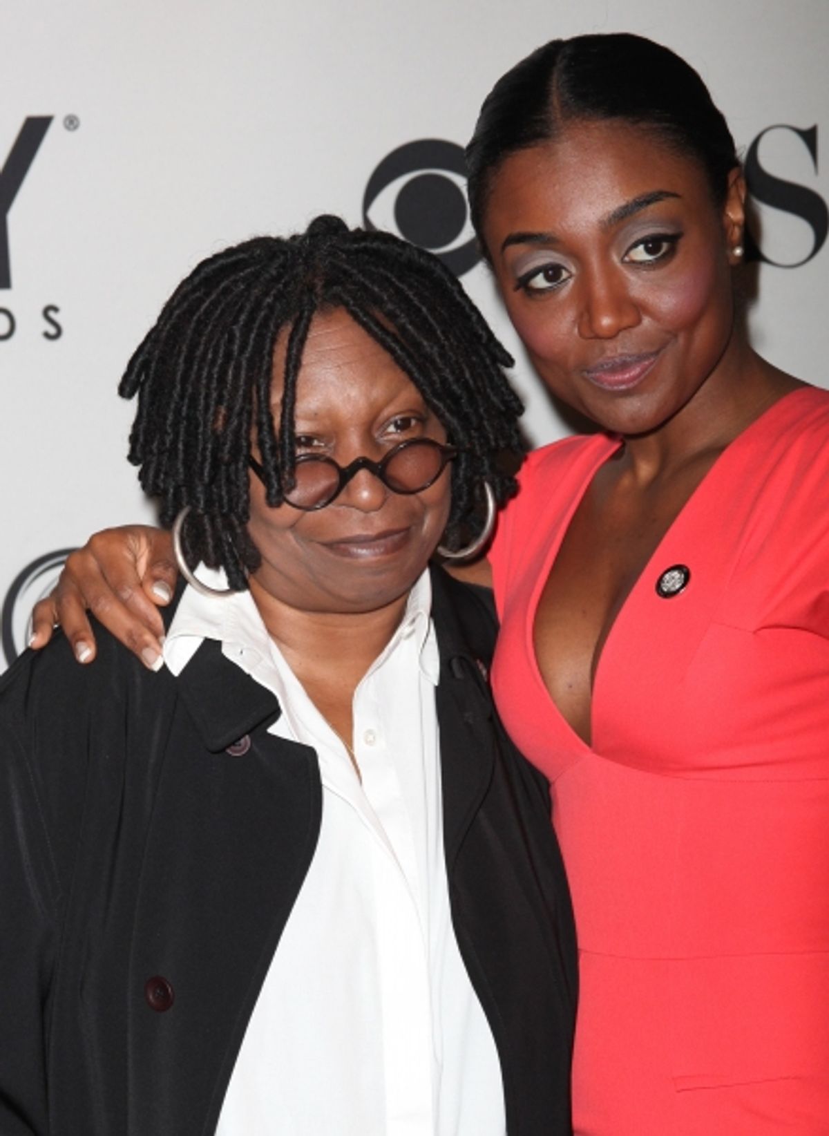 Whoopi Goldberg & Patina Miller attending the 65th Annual Tony Awards Meet The Nominees Press Reception at the Millennium Hotel in New York City. at 