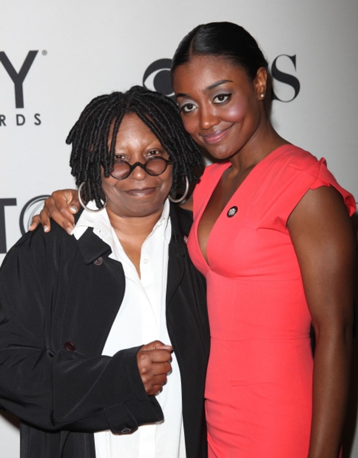 Whoopi Goldberg & Patina Miller attending the 65th Annual Tony Awards Meet The Nominees Press Reception at the Millennium Hotel in New York City. at 
