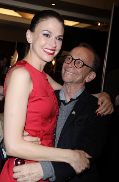 Sutton Foster & Joel Grey attending the 65th Annual Tony Awards Meet The Nominees Pre Photo
