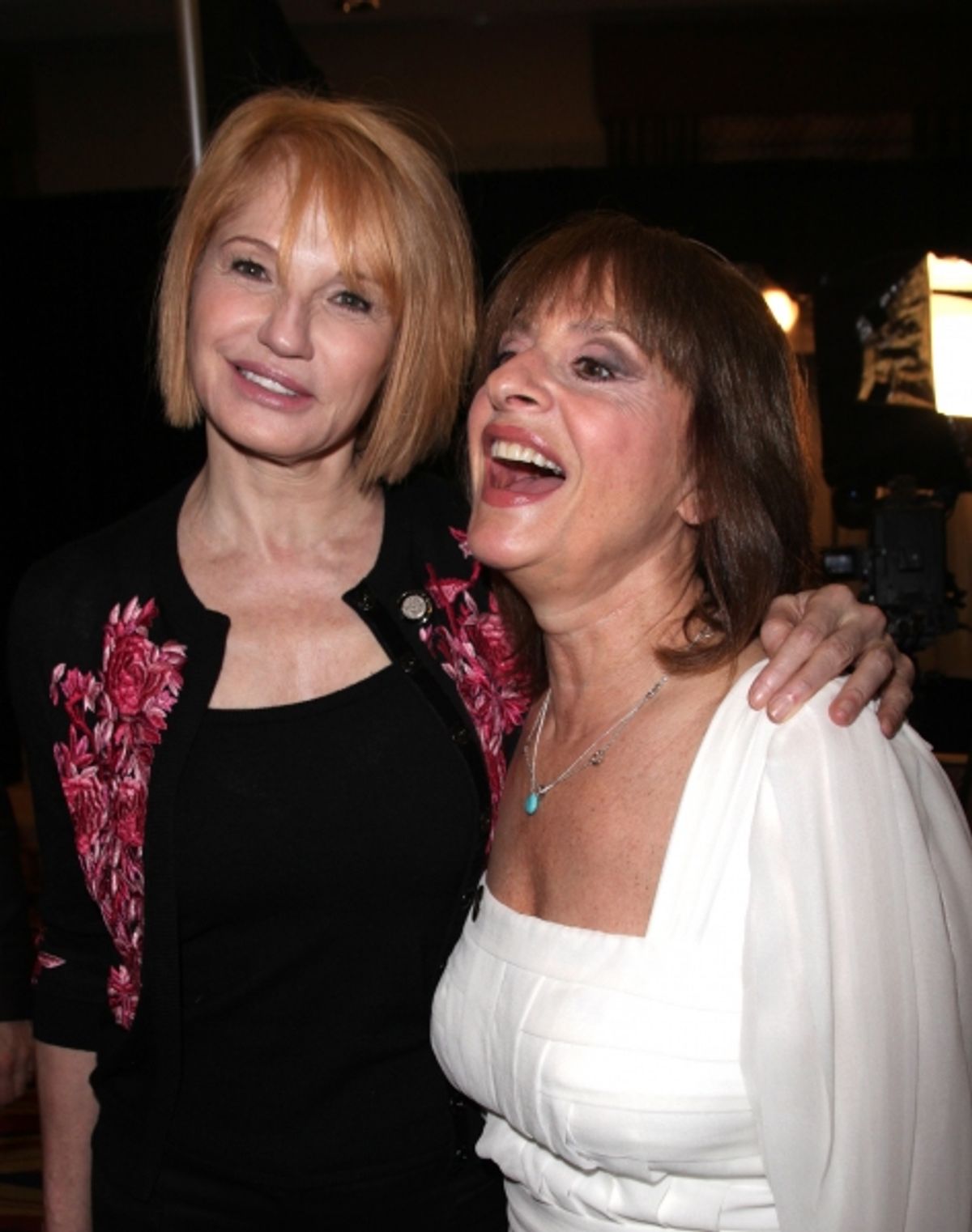Ellen Barkin & Patti Lupone attending the 65th Annual Tony Awards Meet The Nominees Press Reception at the Millennium Hotel in New York City. at 