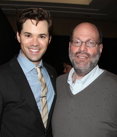 Andrew Rannells & Scott Rudin attending the 65th Annual Tony Awards Meet The Nominees Photo