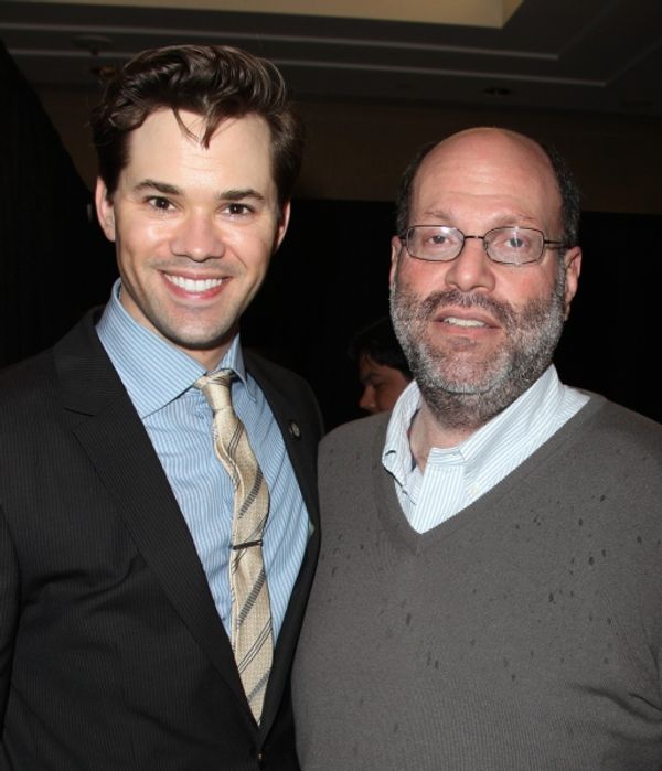 Andrew Rannells & Scott Rudin attending the 65th Annual Tony Awards Meet The Nominees Photo