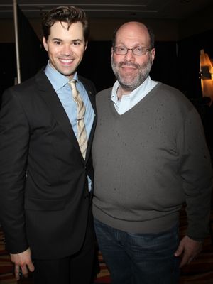 Andrew Rannells & Scott Rudin attending the 65th Annual Tony Awards Meet The Nominees Press Reception at the Millennium Hotel in New York City. @ BroadwayWorld Andrew Rannells & Scott Rudin attending the 65th Annual Tony Awards Meet The Nominees Photo