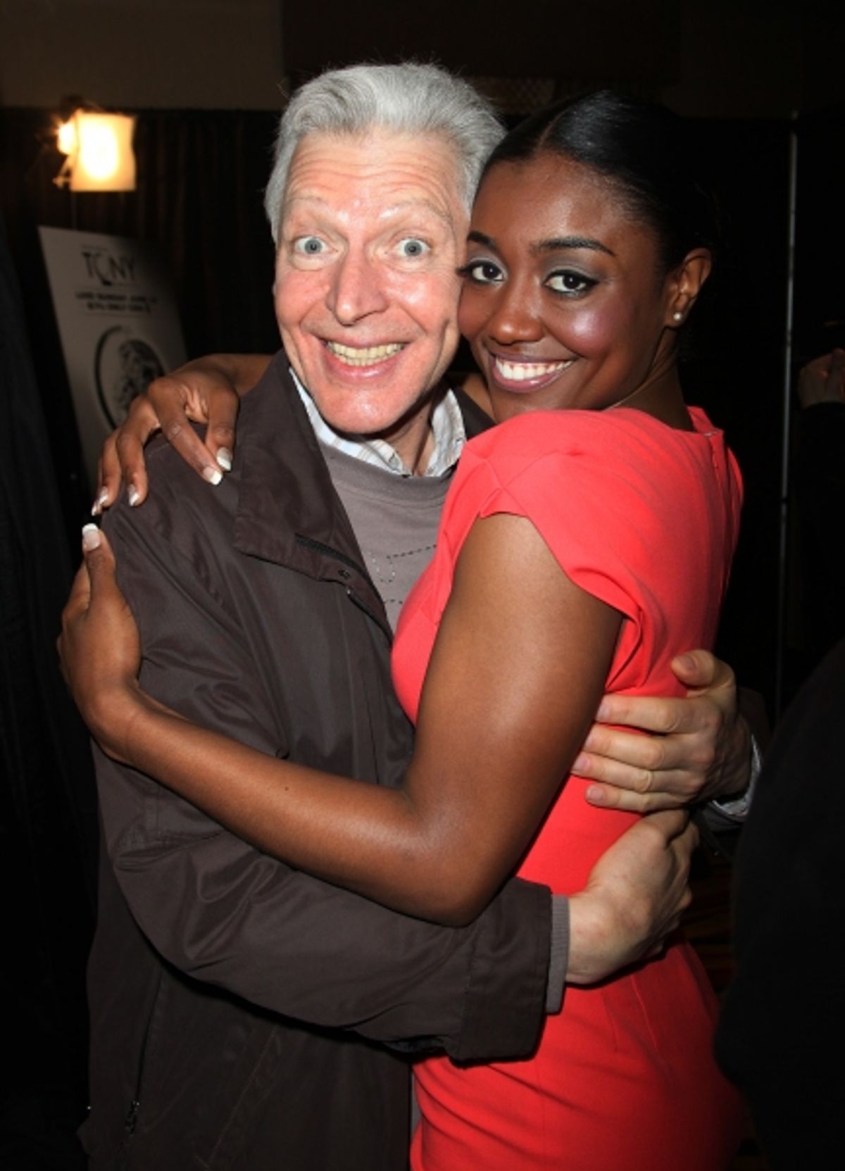 Tony Sheldon & Patina Miller attending the 65th Annual Tony Awards Meet The Nominees Press Reception at the Millennium Hotel in New York City. at 
