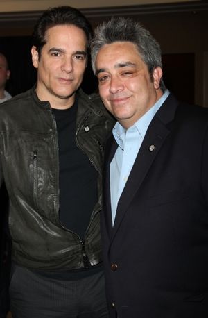 Yul Vazquez & Stephen Adly Guirgis attending the 65th Annual Tony Awards Meet The Nominees Press Reception at the Millennium Hotel in New York City. @ BroadwayWorld Yul Vazquez & Stephen Adly Guirgis attending the 65th Annual Tony Awards Meet The Nom Photo