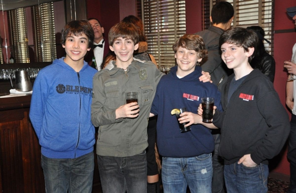 From Billy Elliot-Alex Ko,  Ben Cook, Jacob Clemente, and Peter Mazurowski  at 