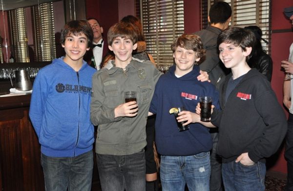 From Billy Elliot-Alex Ko,  Ben Cook, Jacob Clemente, and Peter Mazurowski  Photo