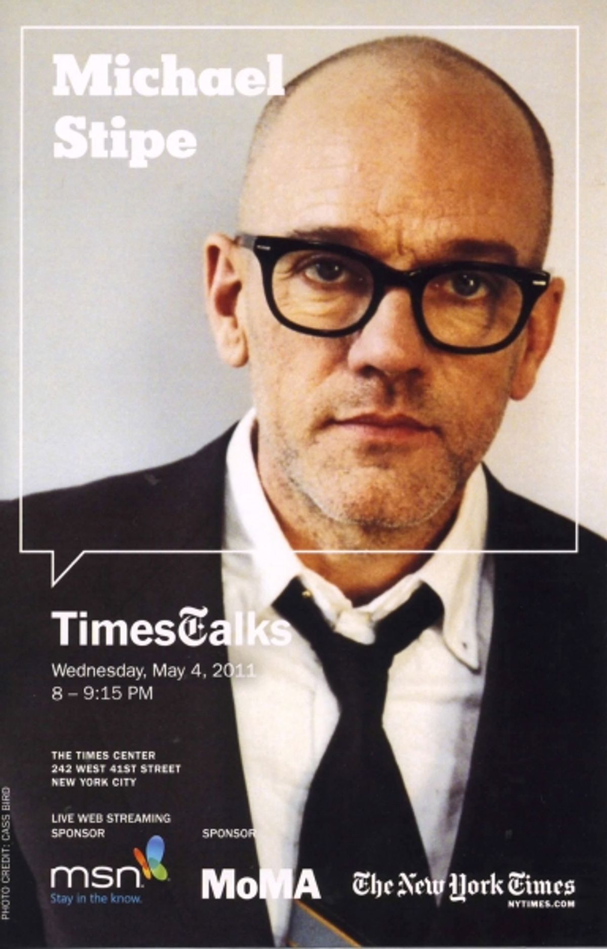 Times Talks with Betty White & Michael Stipe at Times Center in New York City. at 