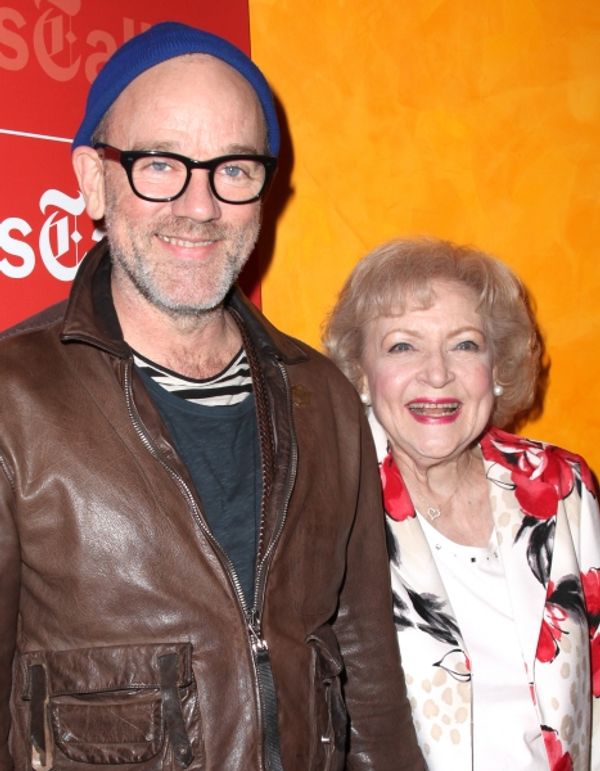 Michael Stipe & Betty White attending the Times Talks with Betty White & Michael Stip Photo