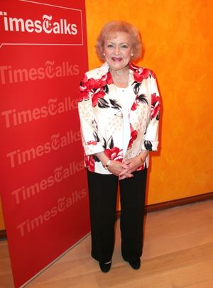 Betty White attending the Times Talks with Betty White & Michael Stipe at Times Cente Photo