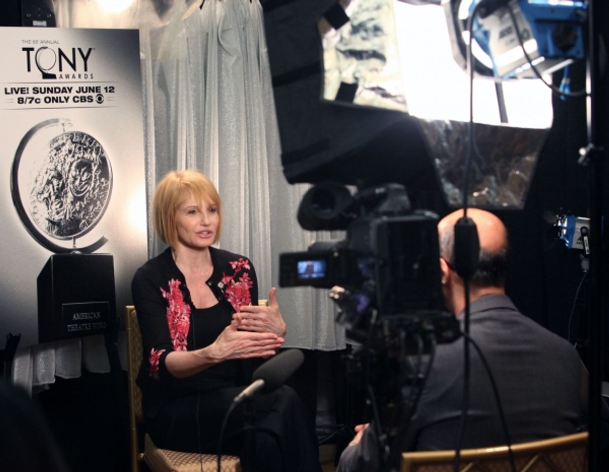 Ellen Barkin attending the 65th Annual Tony Awards Meet The Nominees Press Reception at the Millennium Hotel in New York City. Ã‚Â© Walter McBride / WM Photography / Retna Ltd. at 