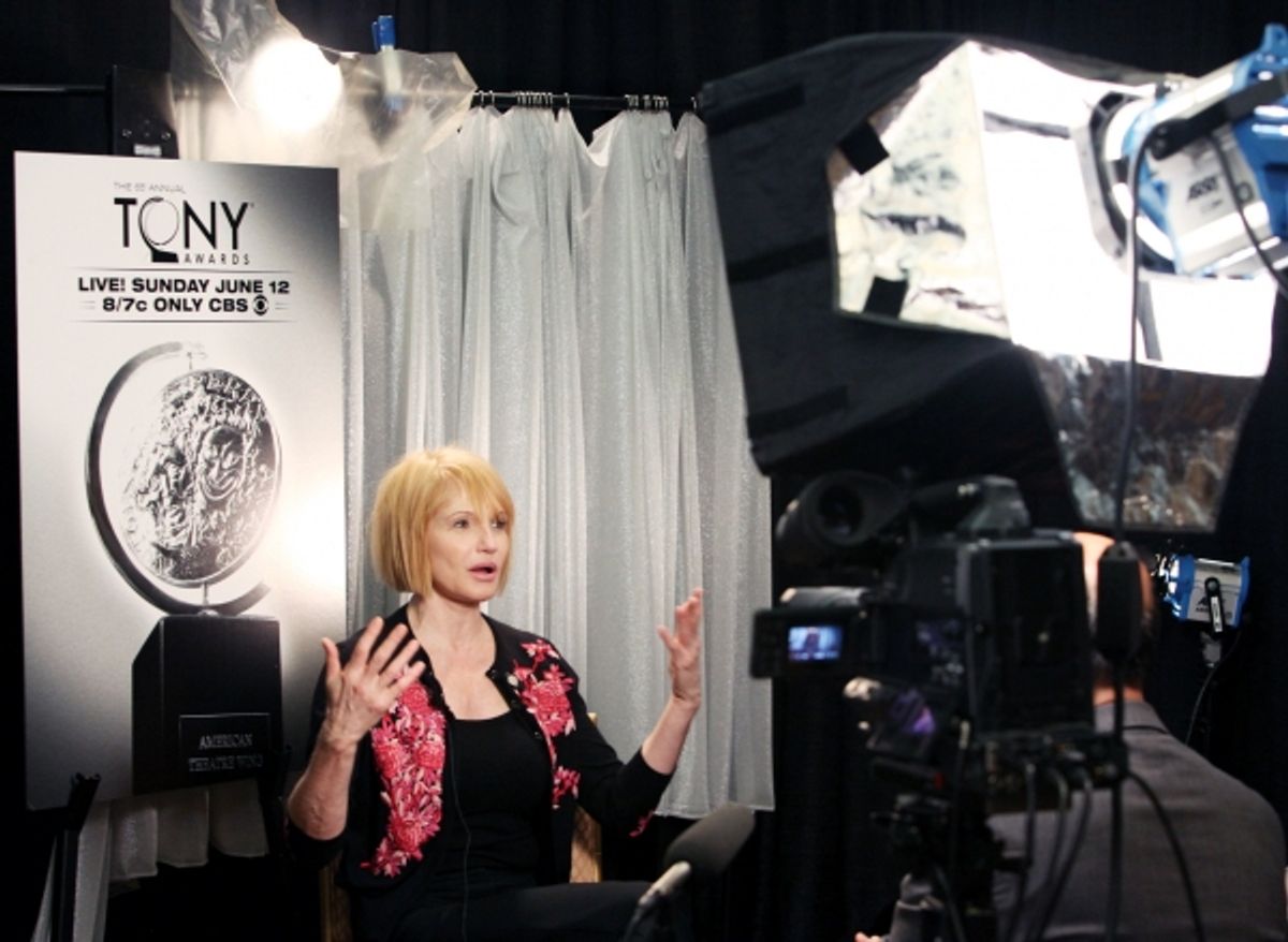 Ellen Barkin attending the 65th Annual Tony Awards Meet The Nominees Press Reception at the Millennium Hotel in New York City. Ã‚Â© Walter McBride / WM Photography / Retna Ltd. at 