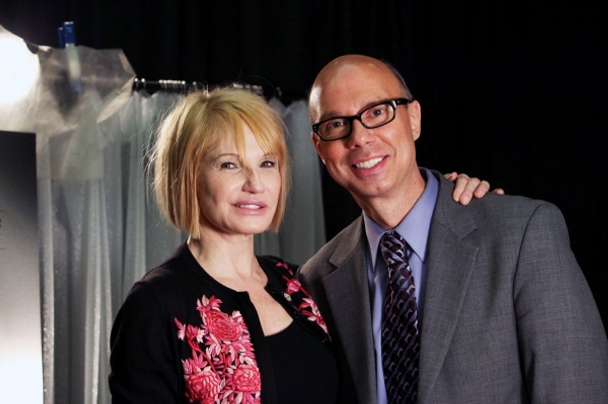 Ellen Barkin & Richie Ridge attending the 65th Annual Tony Awards Meet The Nominees Press Reception at the Millennium Hotel in New York City at 