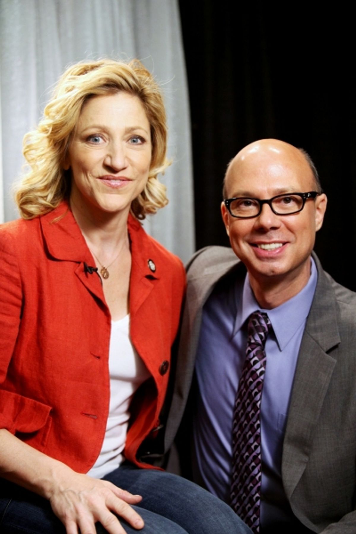 Edie Falco & Richie Ridge attending the 65th Annual Tony Awards Meet The Nominees Press Reception at the Millennium Hotel in New York City at 