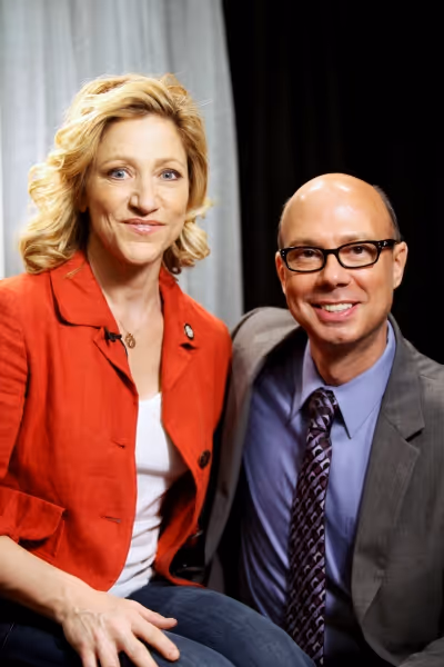Edie Falco & Richie Ridge attending the 65th Annual Tony Awards Meet The Nominees Pre Photo