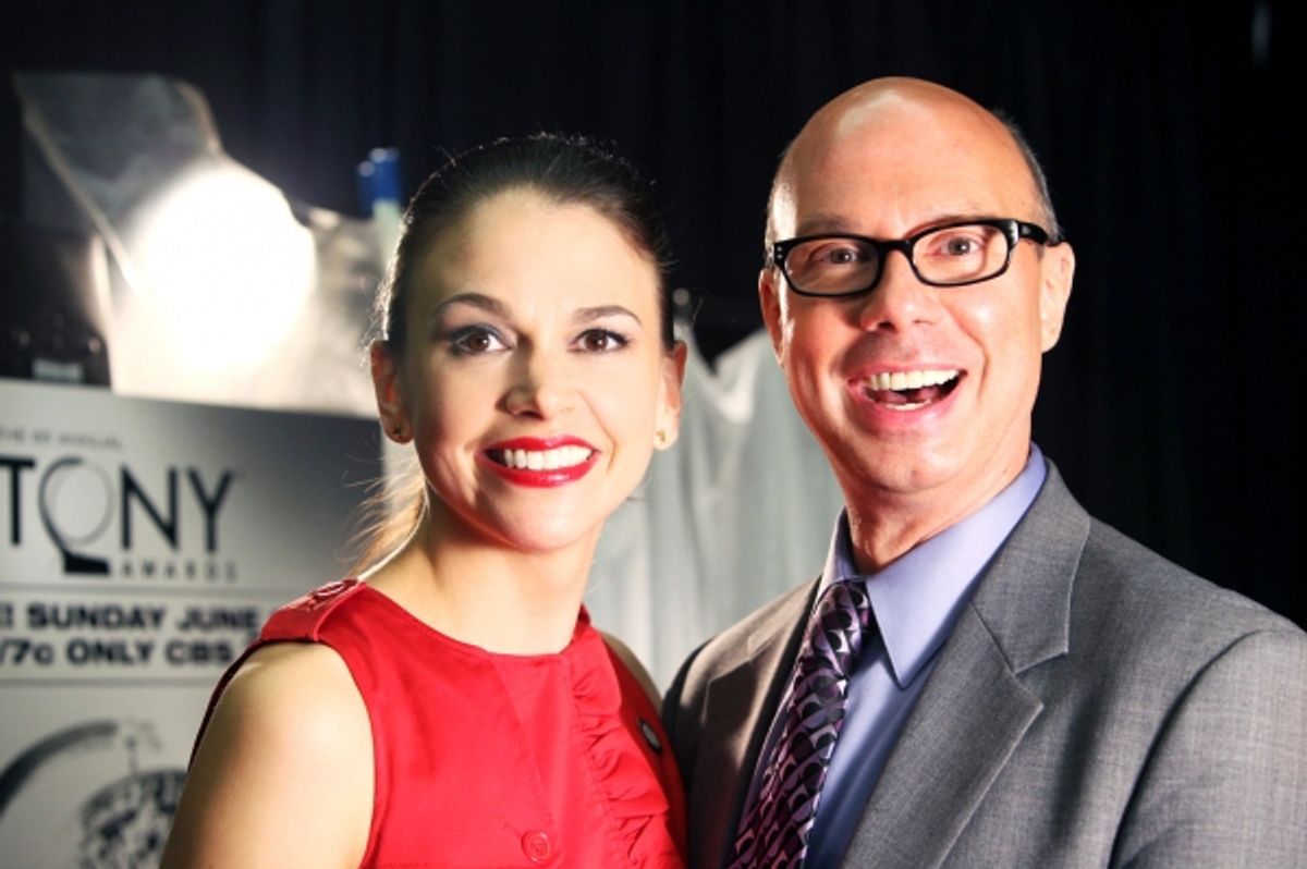 Sutton Foster & Richie Ridge attending the 65th Annual Tony Awards Meet The Nominees Press Reception at the Millennium Hotel in New York City at 