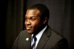 Joshua Henry attending the 65th Annual Tony Awards Meet The Nominees Press Reception at the Millennium Hotel in New York City. © Walter McBride / WM Photography / Retna Ltd. @ BroadwayWorld Joshua Henry attending the 65th Annual Tony Awards Meet The Nominees Press Reception Photo