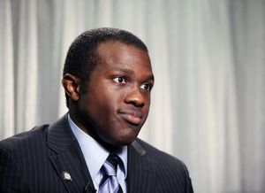 Joshua Henry attending the 65th Annual Tony Awards Meet The Nominees Press Reception at the Millennium Hotel in New York City. © Walter McBride / WM Photography / Retna Ltd. @ BroadwayWorld Joshua Henry attending the 65th Annual Tony Awards Meet The Nominees Press Reception Photo