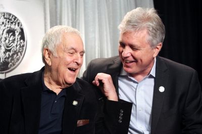 John Kander & David Thompson attending the 65th Annual Tony Awards Meet The Nominees  Photo