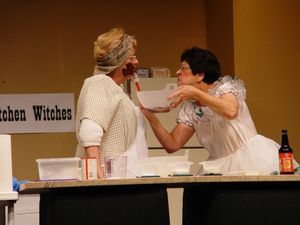 Karen Johnston and Donna Ault in Kitchen Witches Photo