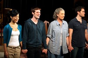 Hettienne Park, Michael Esper, Brenda Wehle, Steven Pasquale during 'The Intelligent Homosexual's Guide' Opening Night Curtain Call in New York City. @ BroadwayWorld Hettienne Park, Michael Esper, Brenda Wehle, Steven Pasquale during 'The Intelligent Photo