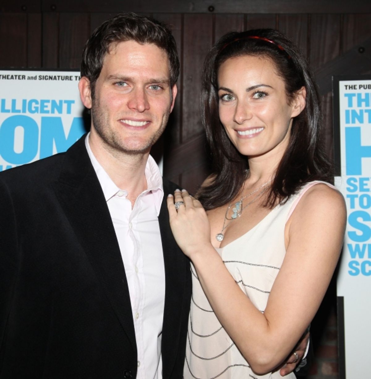 Steven Pasquale & Laura Benanti attending 'The Intelligent Homosexual's Guide' Opening Night After Party in New York City.  at 