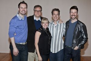 Dan Knechtges, Douglas Carter Bean, Jessica Hartman, Lewis Flinn and Bradley Simmons Photo