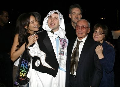 Laura Benanti, Steve Konopelski (Gypsy Robe Winner), Boyd Gaines, Arthur Laurents (Di Photo