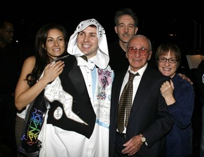 Laura Benanti, Steve Konopelski (Gypsy Robe Winner), Boyd Gaines, Arthur Laurents (Di Photo