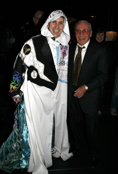 Steve Konopelski (Gypsy Robe Winner) & Arthur Laurents (Director) attending the Broad Photo